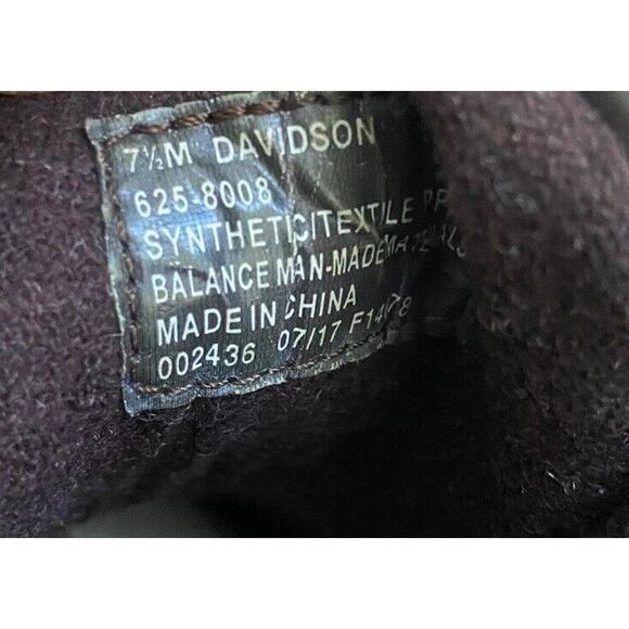 J. Ferrar Davidson Boots Mens 7.5 Brown Faux Leather High Lace Up Cap Toe Shoes - Picture 9 of 9